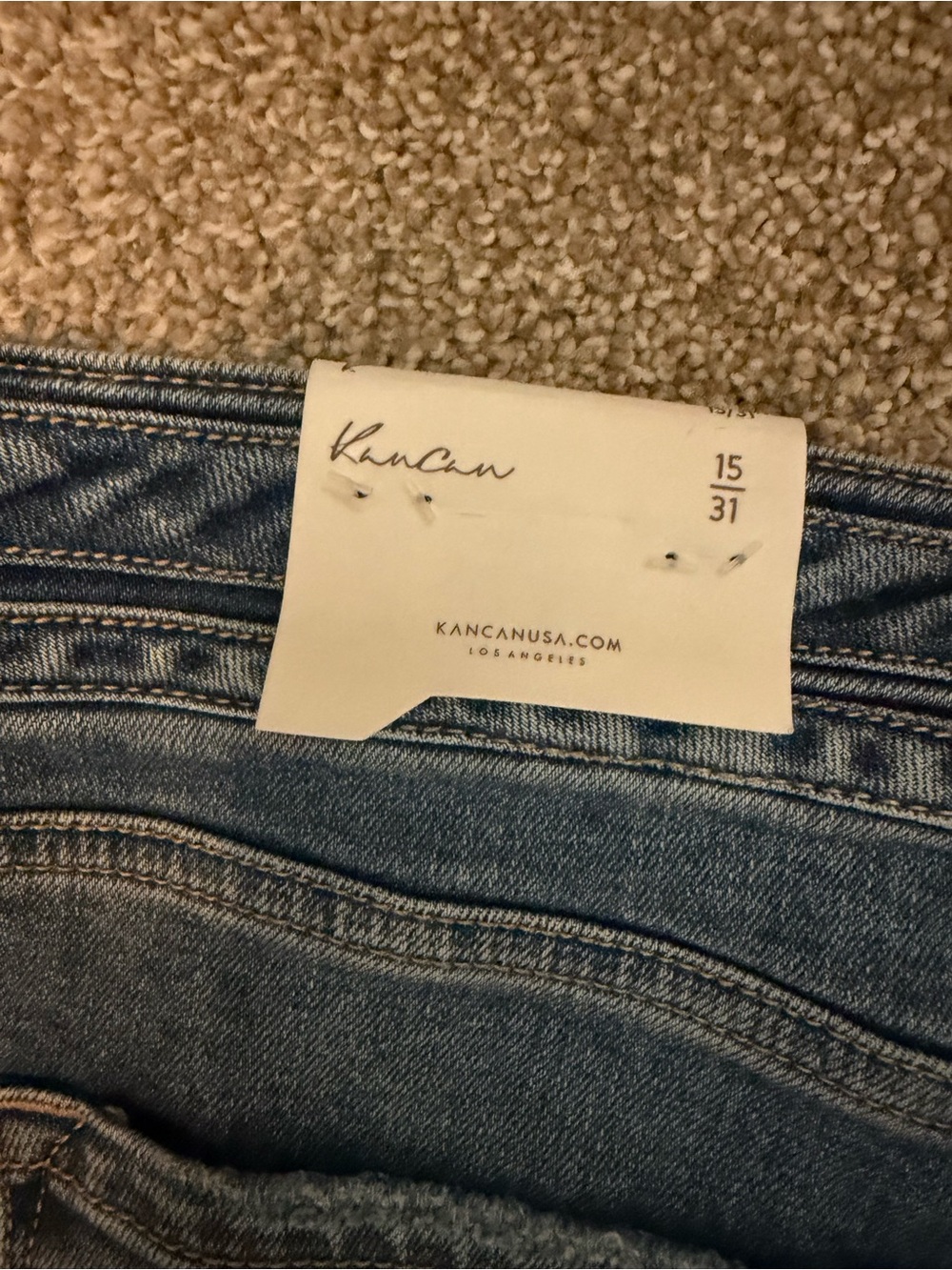 KanCan Denicee High Rise Bootcut Jeans Medium Wash Stretch Fit Size 15/31 NWT - Picture 16 of 16